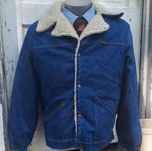 Vintage Wrangle Sherpa Wrange Coat Size Large